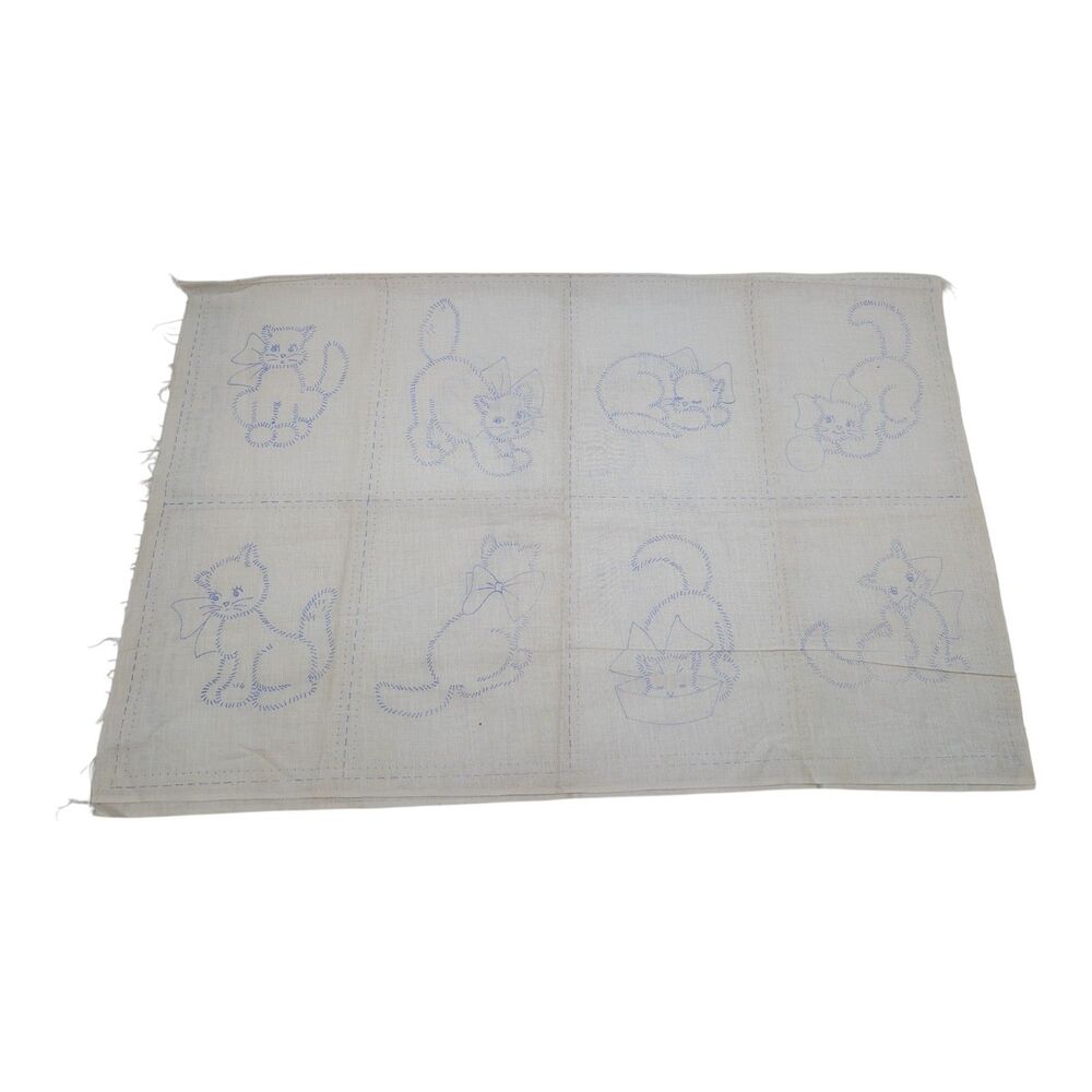 Vintage Kitty Cat Cute Fun Boot Transfer Patterns, MCM‎ Iron On Transfers, 1960s - Picture 7 of 9